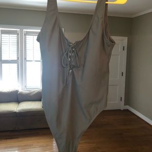 Target swimsuit olive never worn